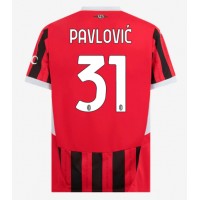 Dres AC Milan Strahinja Pavlovic #31 Domáci 2024-25 Krátky Rukáv